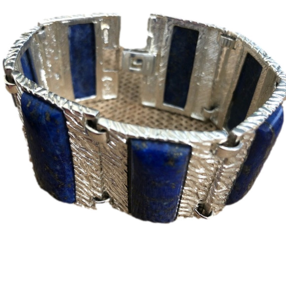 David Sigal 925 Sterling with Blue Stones Bracelet - Picture 1 of 6